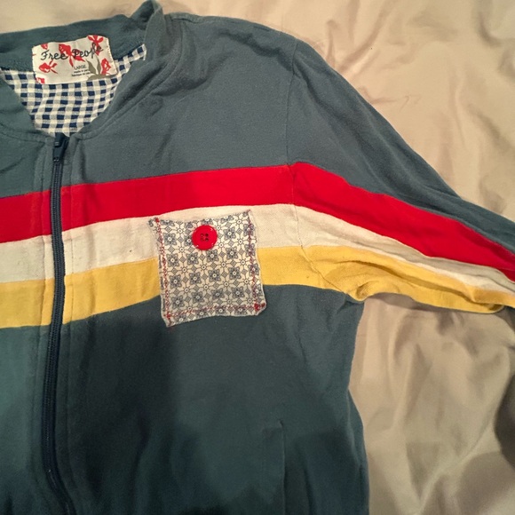 RARE 1998 Vintage Free people zip up sweater: size: large - Picture 2 of 4